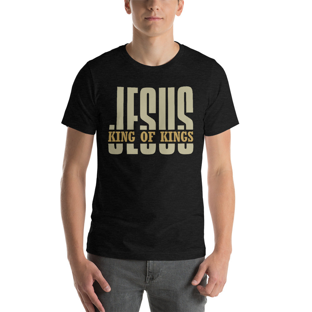Jesus King of Kings Short-Sleeve Unisex T-Shirt-t-shirt-PureDesignTees
