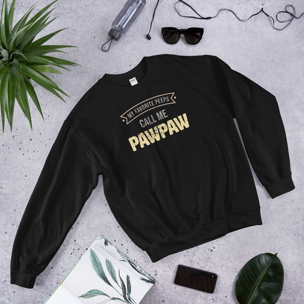 My Favorite Peeps Call Me PawPaw Unisex Sweatshirt-sweatshirt-PureDesignTees