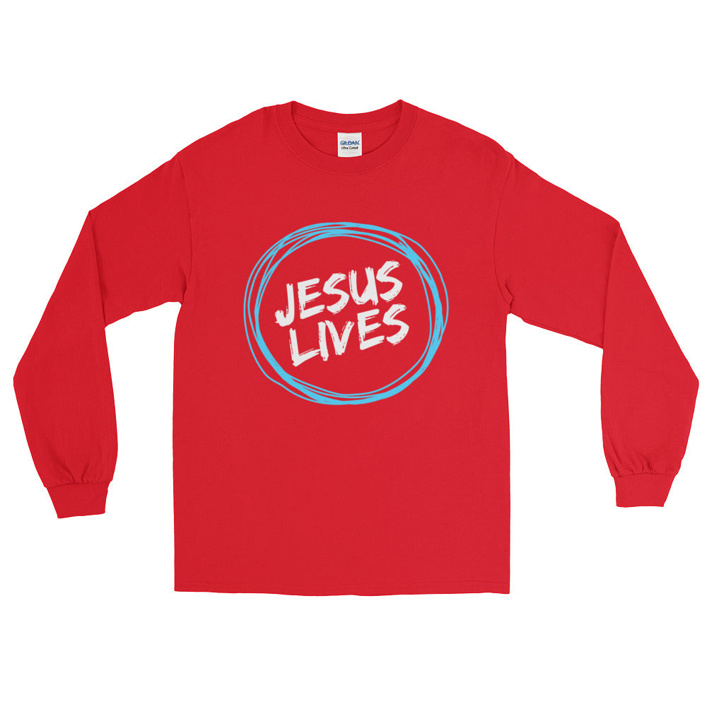 Jesus Lives Long Sleeve T-Shirt-Long sleeve t-shirt-PureDesignTees