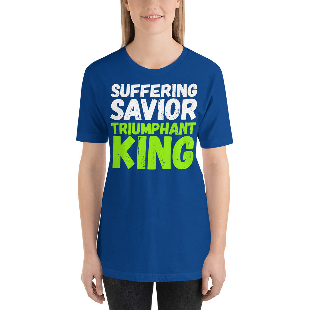 Suffering Savior Triumphant King Short-Sleeve Unisex T-Shirt-t-shirt-PureDesignTees