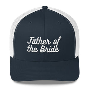 Father of the Bride Trucker Cap-Hat-PureDesignTees