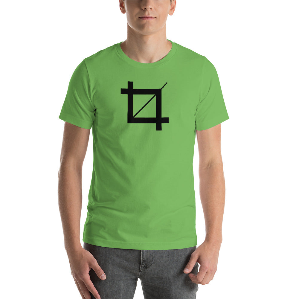 Photoshop Crop Tool Icon Short-Sleeve Unisex T-Shirt-T-Shirt-PureDesignTees