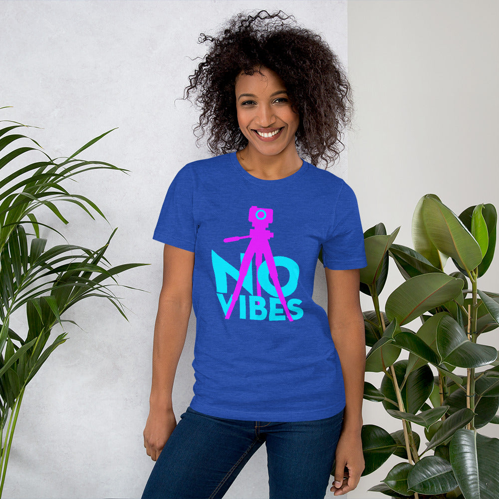 No Vibes Photographer Videographer Short-Sleeve Unisex T-Shirt-t-shirt-PureDesignTees