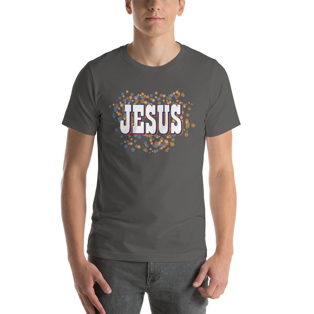 Retro Jesus Short-Sleeve Unisex T-Shirt-PureDesignTees