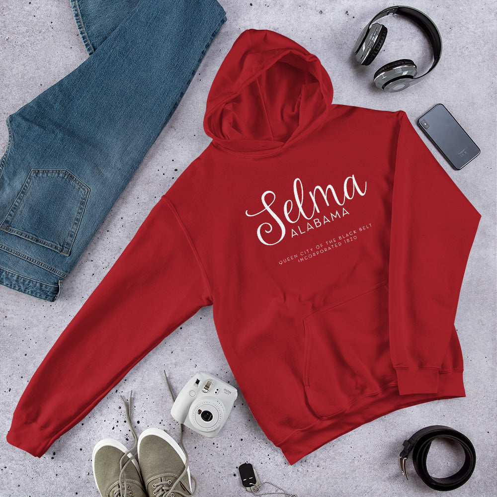 Selma Alabama Hooded Sweatshirt-hoodie-PureDesignTees