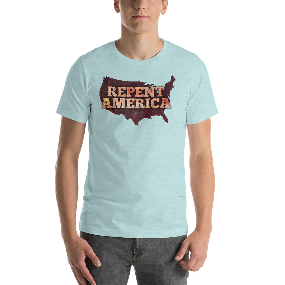 Repent America Short-Sleeve Unisex T-Shirt-t-shirt-PureDesignTees