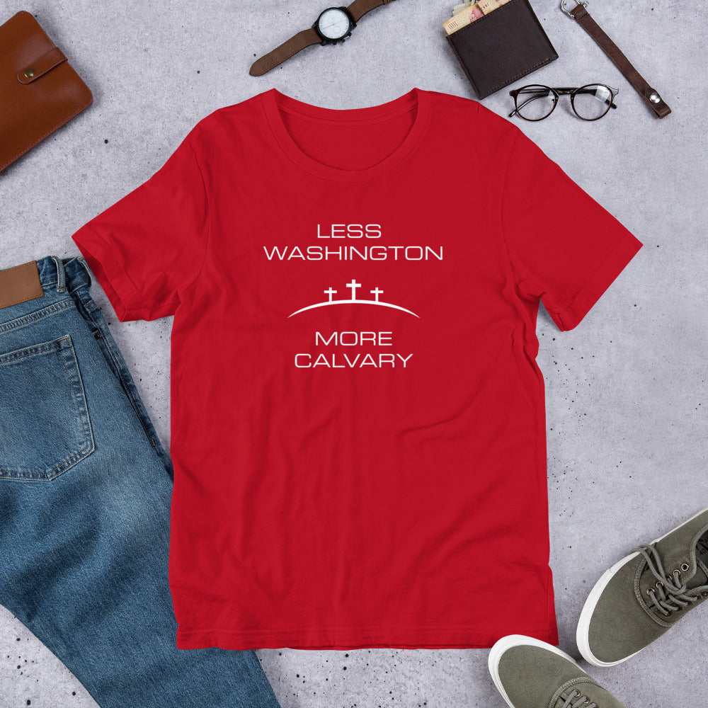 Less Washington More Calvary Short-Sleeve Unisex T-Shirt-T-Shirt-PureDesignTees