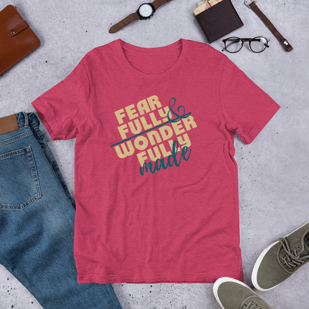 Fearfully & Wonderfully Made Short-Sleeve Unisex T-Shirt-t-shirt-PureDesignTees