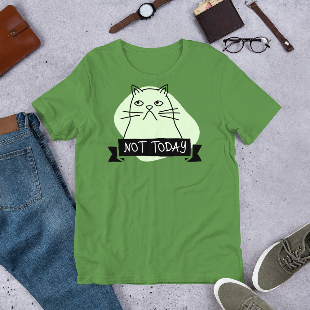 Not Today Grumpy Cat Short-Sleeve Unisex T-Shirt-T-Shirt-PureDesignTees