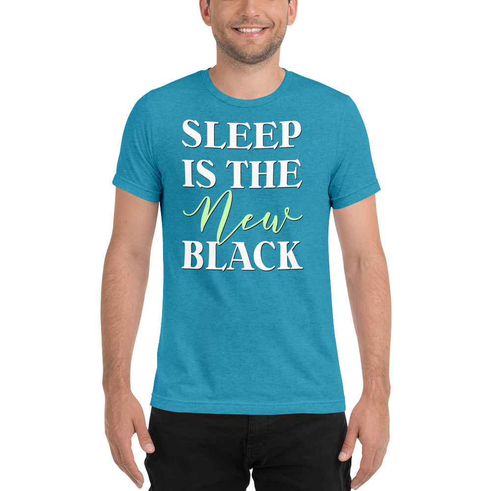 Sleep is the New Black Tri-Blend Short sleeve t-shirt-t-shirt-PureDesignTees