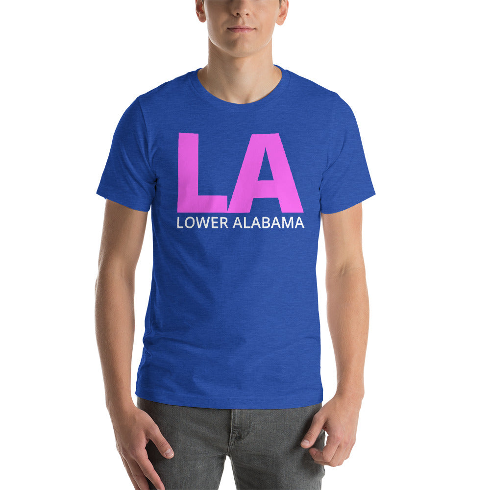 LA Lower Alabama Short-Sleeve Unisex T-Shirt-T-Shirt-PureDesignTees