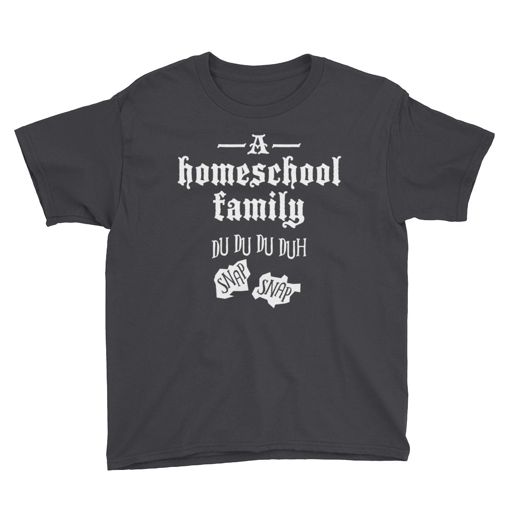 A Homeschool Family Youth Short Sleeve T-Shirt-T-Shirt-PureDesignTees