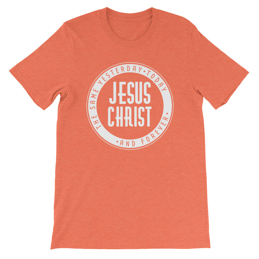 Jesus Christ the Same Yesterday, Today and Forever Short-Sleeve Unisex T-Shirt-T-Shirt-PureDesignTees