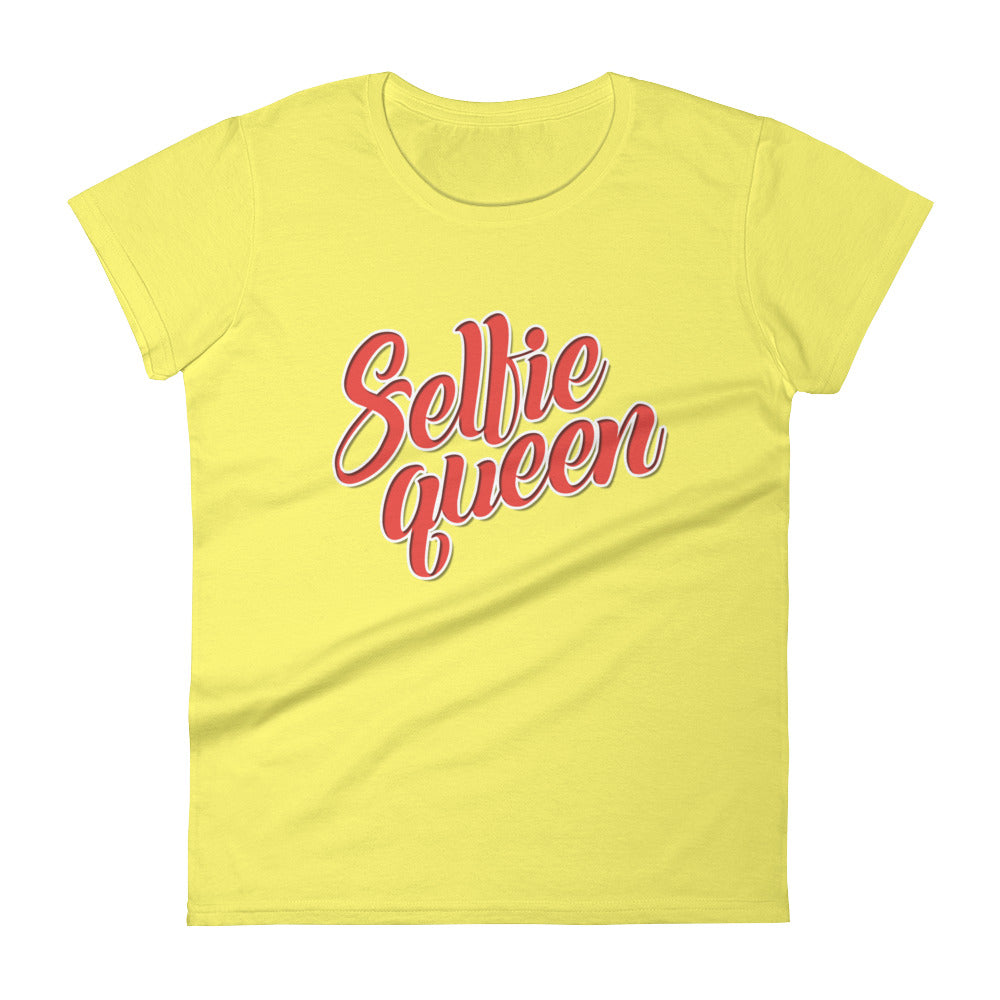 Selfie Queen Women's short sleeve t-shirt-T-Shirt-PureDesignTees