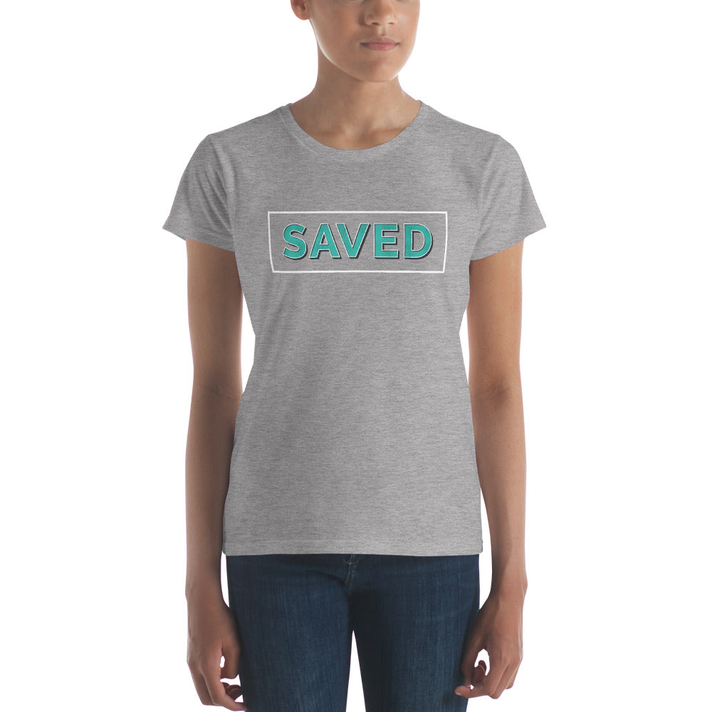 Saved Women's short sleeve t-shirt-t-shirt-PureDesignTees