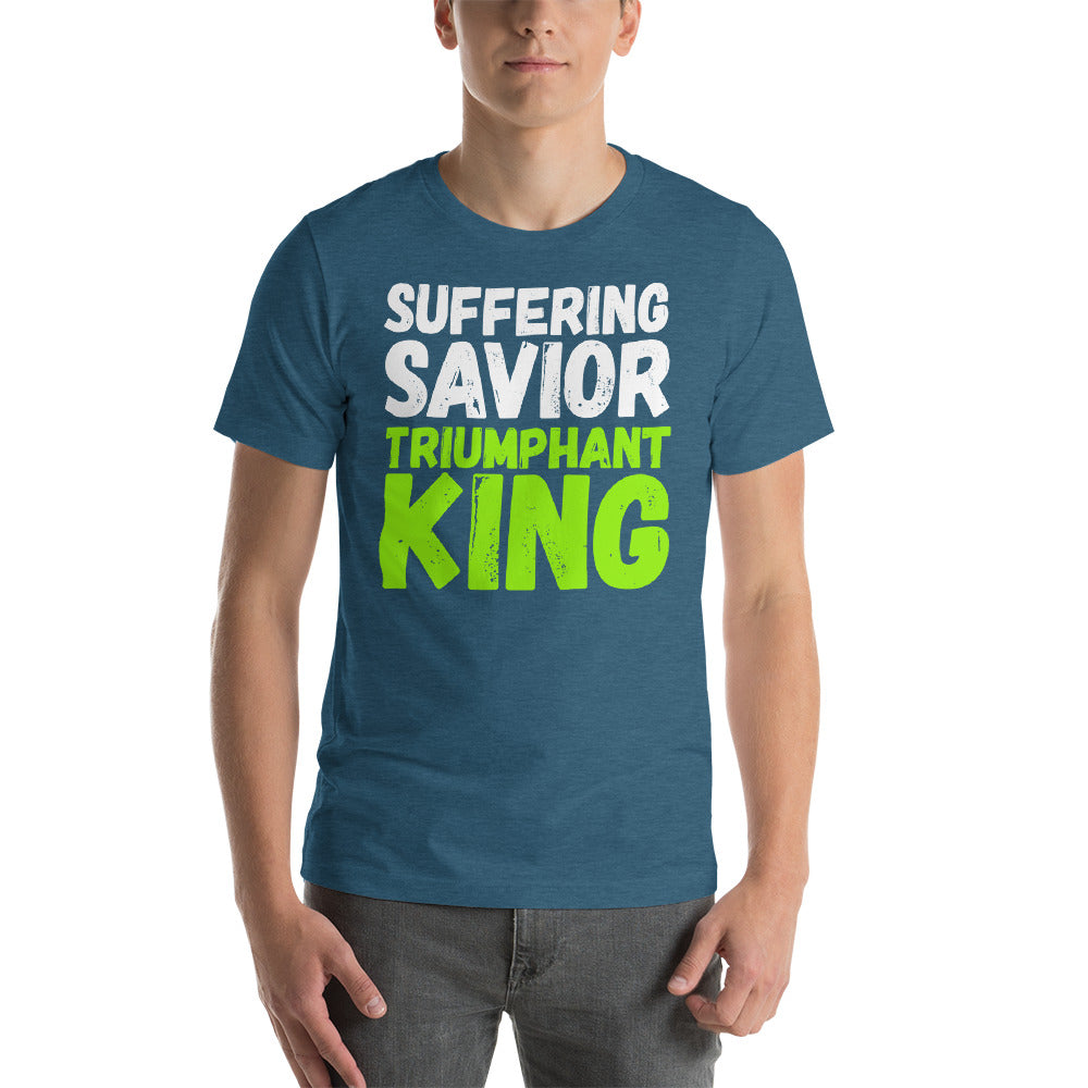 Suffering Savior Triumphant King Short-Sleeve Unisex T-Shirt-t-shirt-PureDesignTees