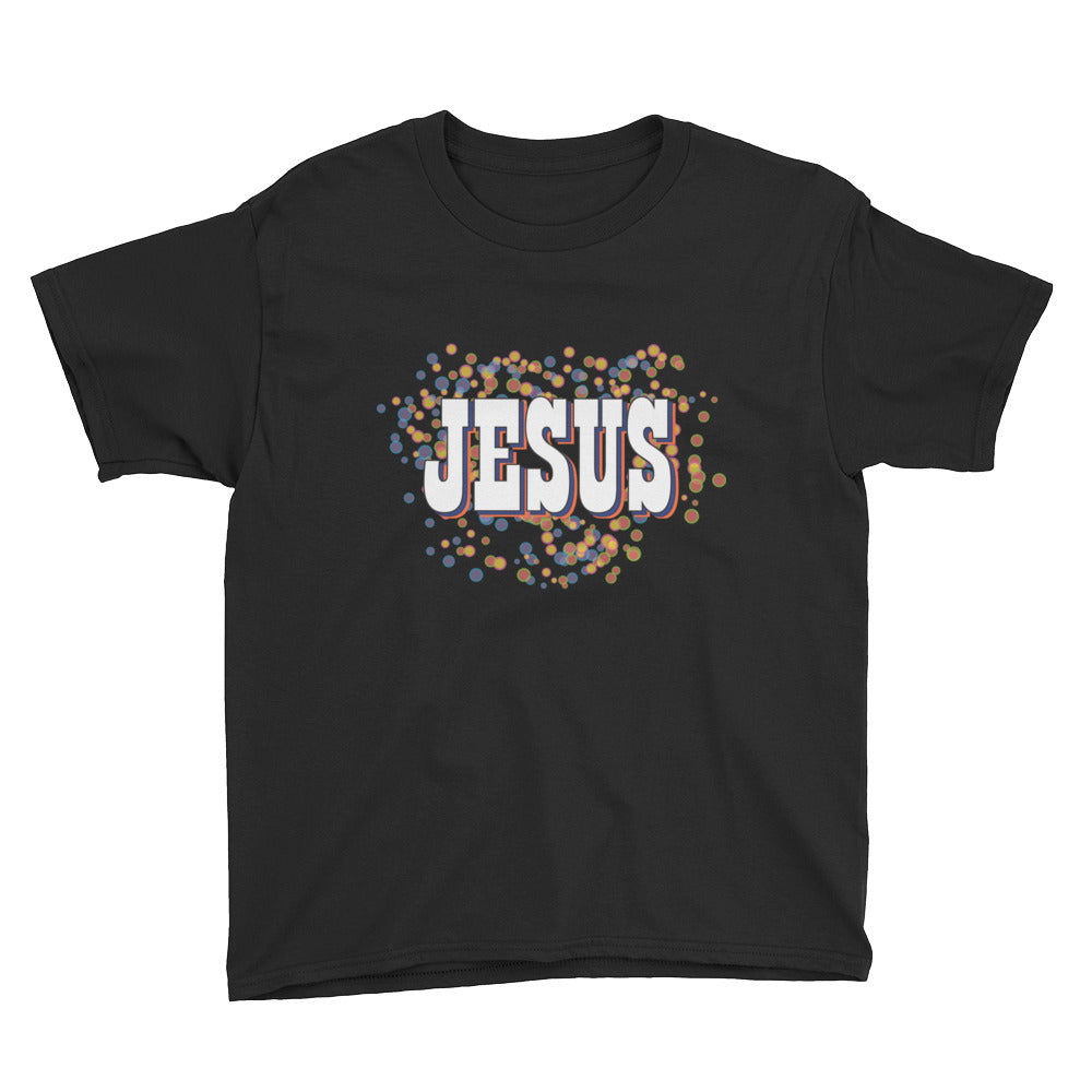 Retro Jesus Youth Short Sleeve T-Shirt-T-shirt-PureDesignTees