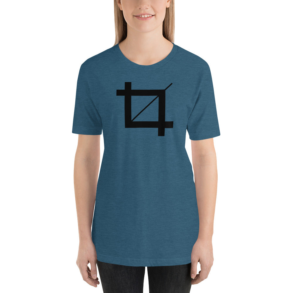 Photoshop Crop Icon Short-Sleeve Unisex T-Shirt-T-Shirt-PureDesignTees
