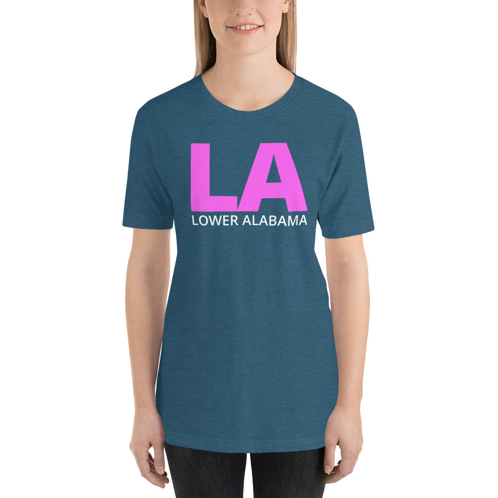 LA Lower Alabama Short-Sleeve Unisex T-Shirt-T-shirt-PureDesignTees