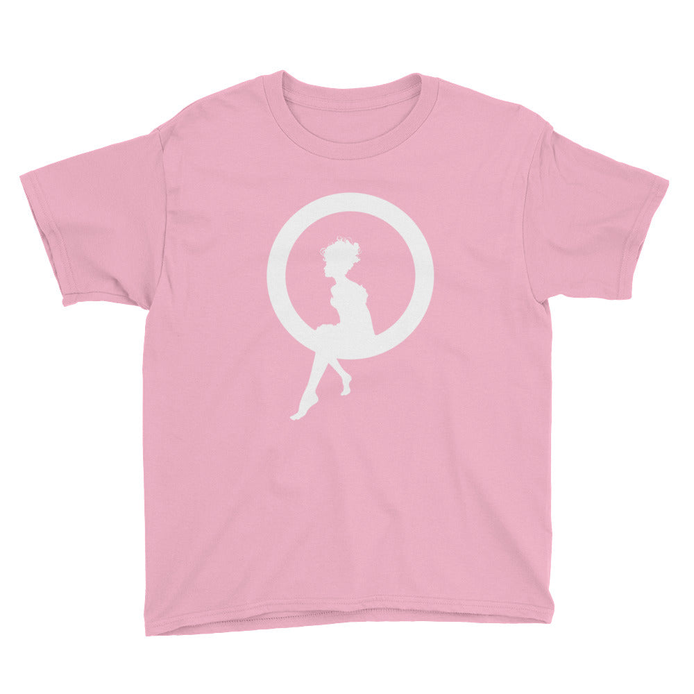 Fairy Sitting on a Ring Youth Short Sleeve T-Shirt-T-shirt-PureDesignTees
