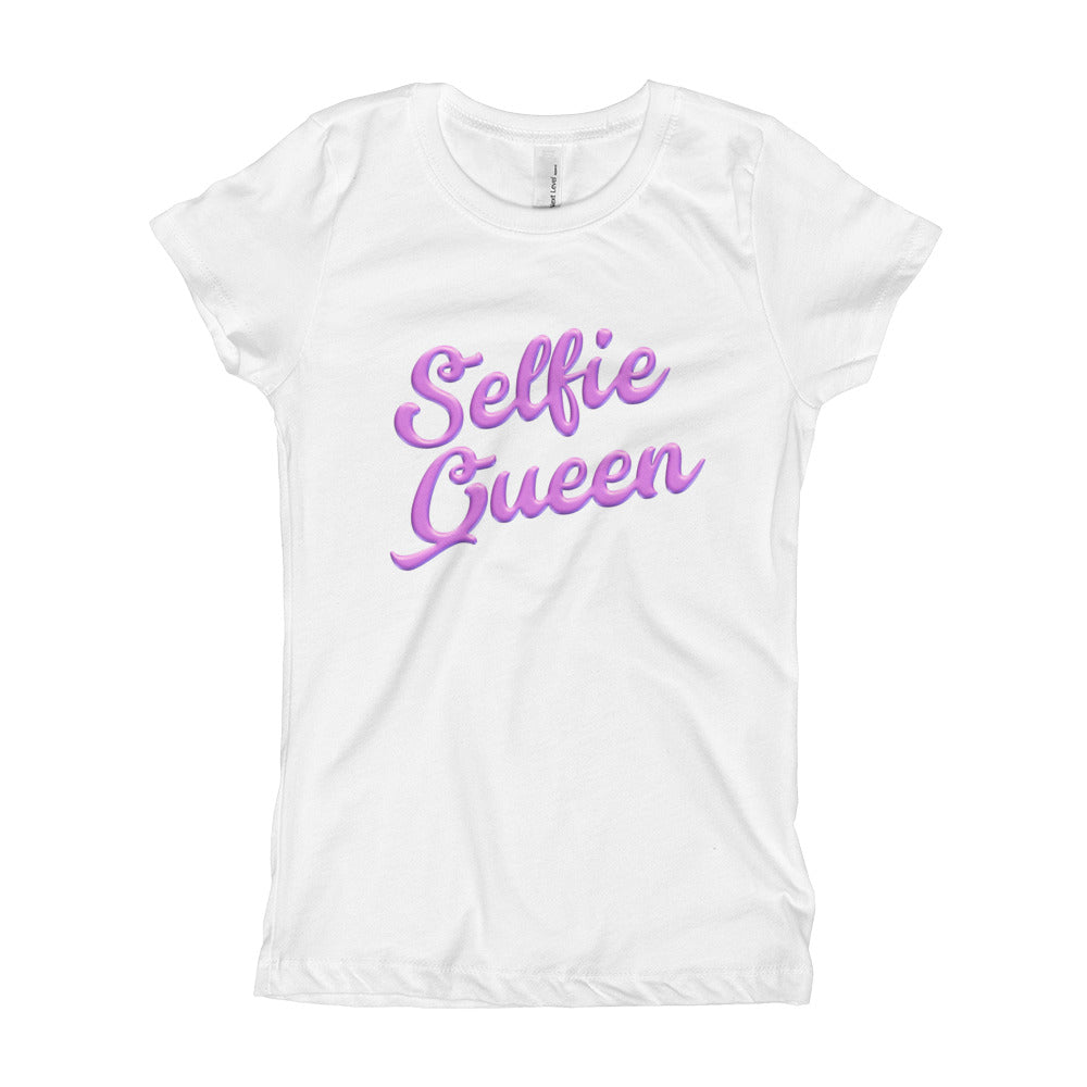 Selfie Queen 2 Girl's T-Shirt-T-Shirt-PureDesignTees