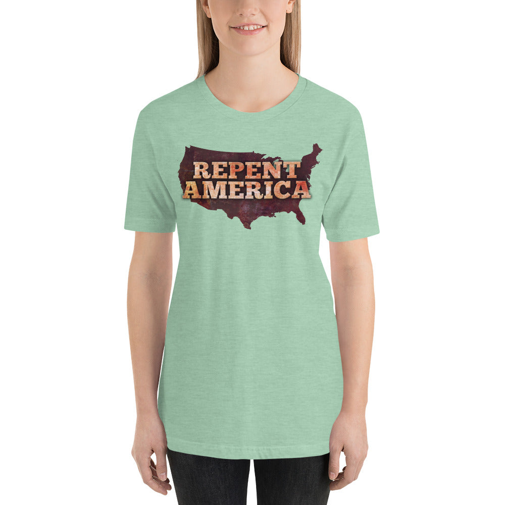 Repent America Short-Sleeve Unisex T-Shirt-T-shirt-PureDesignTees
