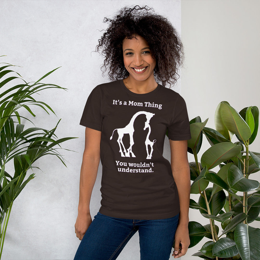 It's a Mom Thing Unisex Short Sleeve Jersey T-Shirt with Tear Away Label-t-shirt-PureDesignTees