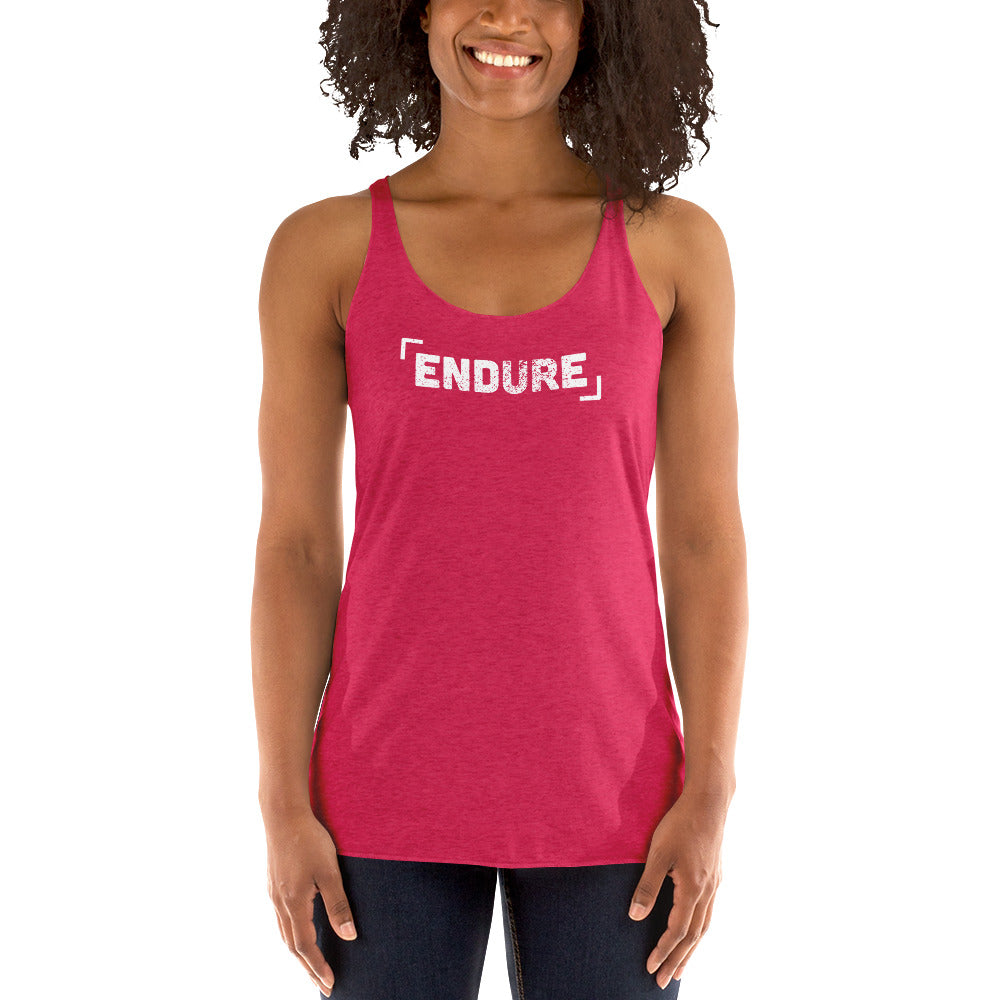 Endure Women's Racerback Tank-Tank Top-PureDesignTees