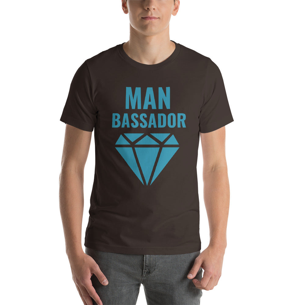 Manbassador Diamond Short-Sleeve Unisex T-Shirt-T-shirt-PureDesignTees