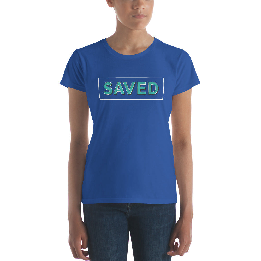 Saved Women's short sleeve t-shirt-t-shirt-PureDesignTees