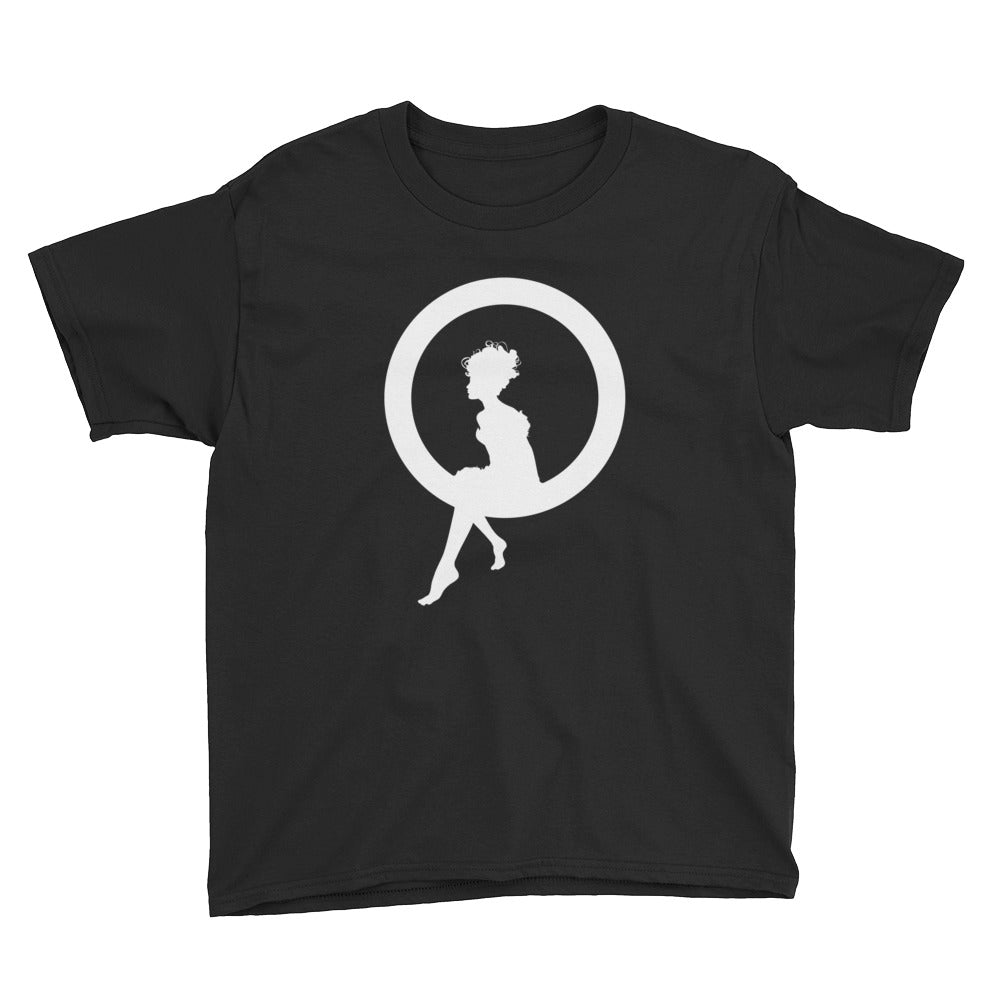 Fairy Sitting on a Ring Youth Short Sleeve T-Shirt-T-shirt-PureDesignTees