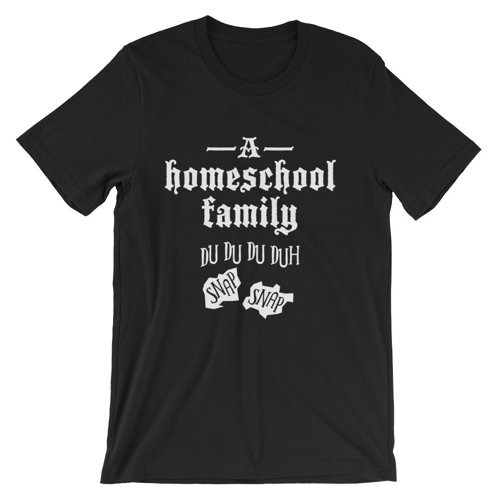 A Homeschool Family t-shirt, funny homeschool tshirt, shirt for homeschool dad, gift for homeschool mom-T-Shirt-PureDesignTees