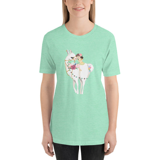 Lovely Llama Short-Sleeve Unisex T-Shirt-PureDesignTees