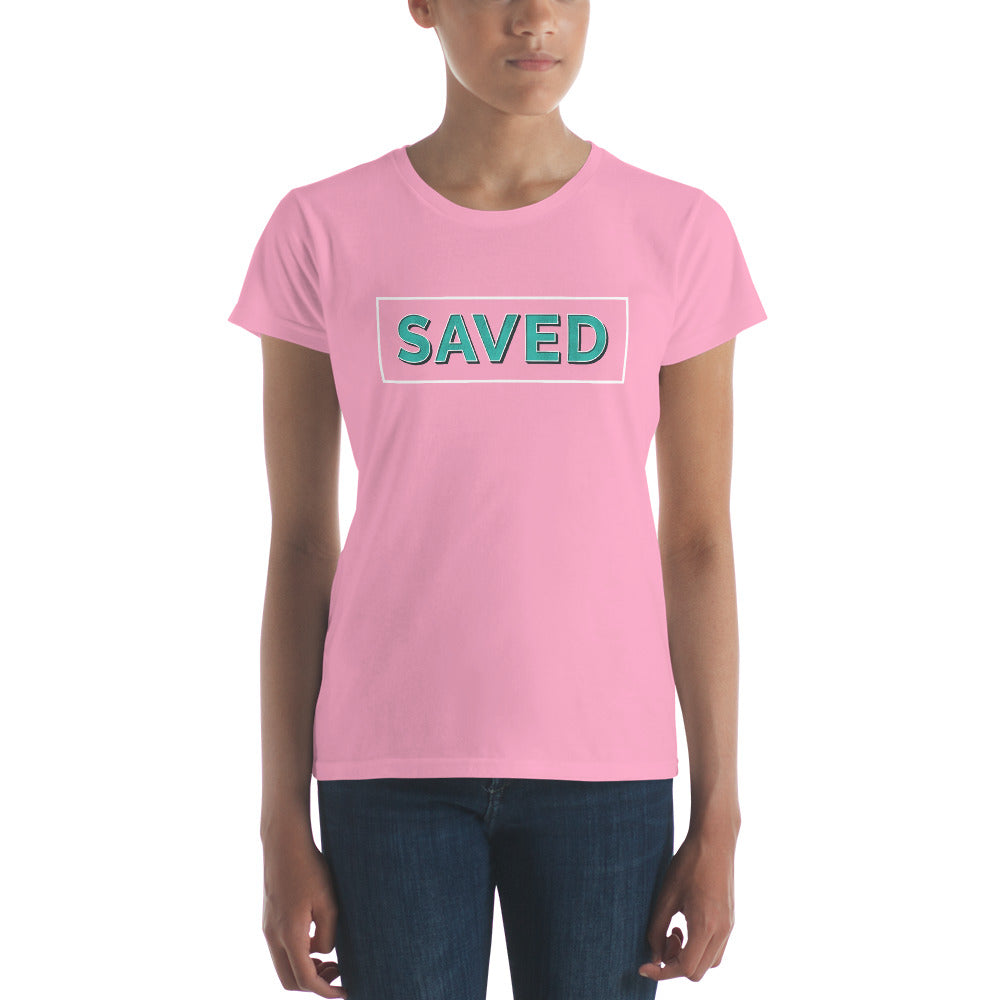 Saved Women's short sleeve t-shirt-t-shirt-PureDesignTees