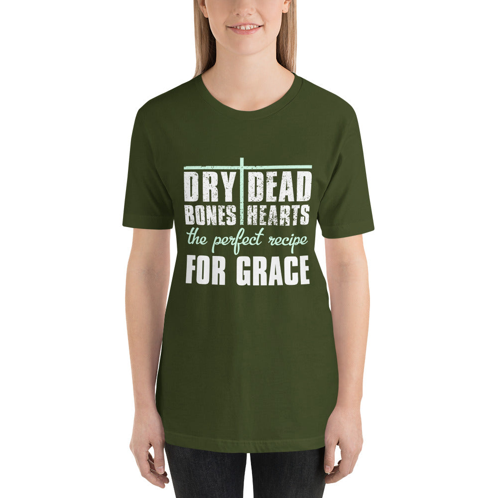 Dry Bones Dead Hearts the Perfect Recipe for Grace Short-Sleeve Unisex T-Shirt-t-shirt-PureDesignTees