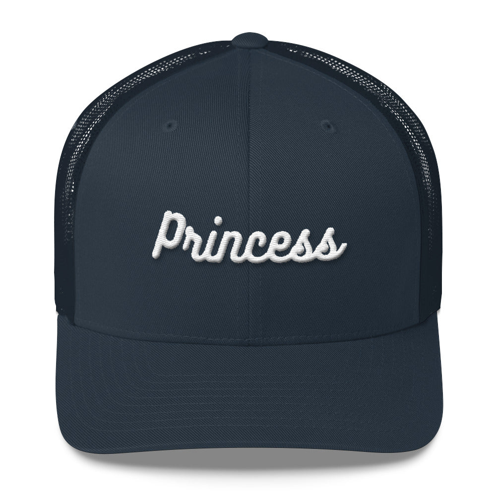 Princess Embroidered Trucker Cap-Hat-PureDesignTees