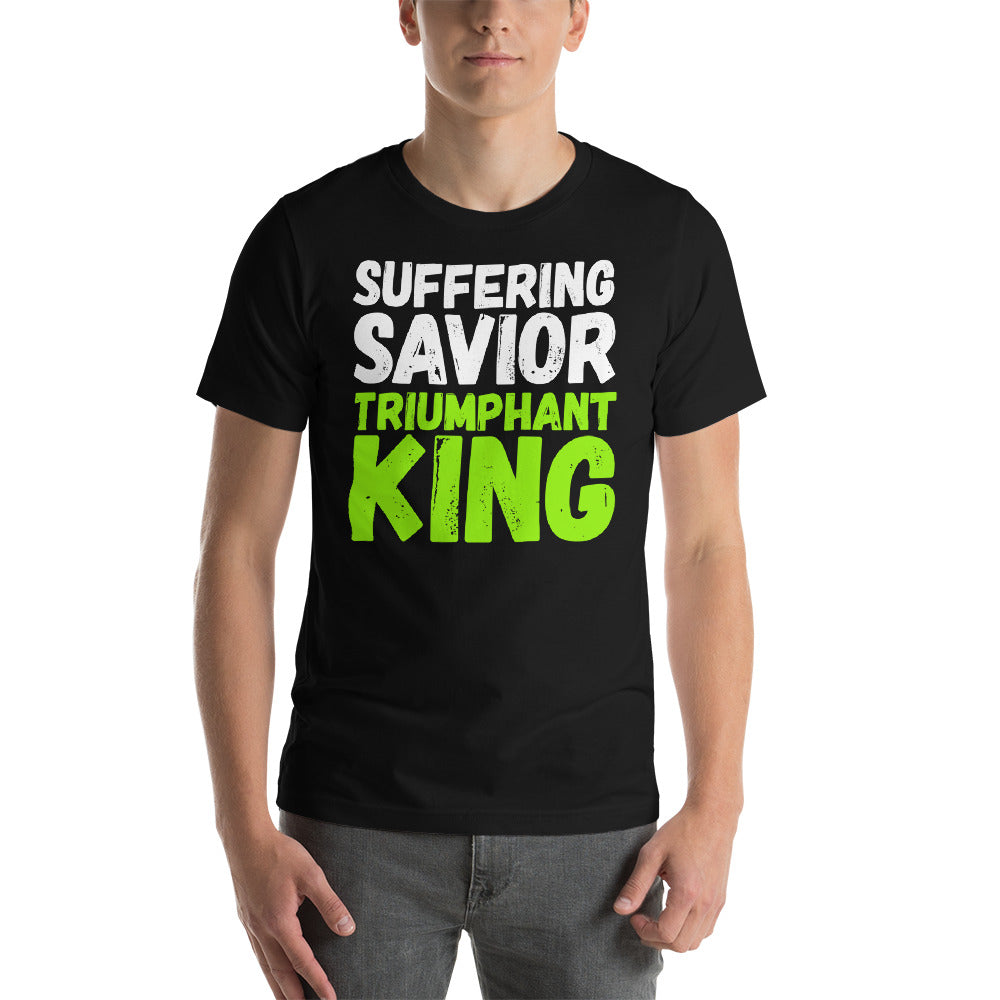 Suffering Savior Triumphant King Short-Sleeve Unisex T-Shirt-t-shirt-PureDesignTees