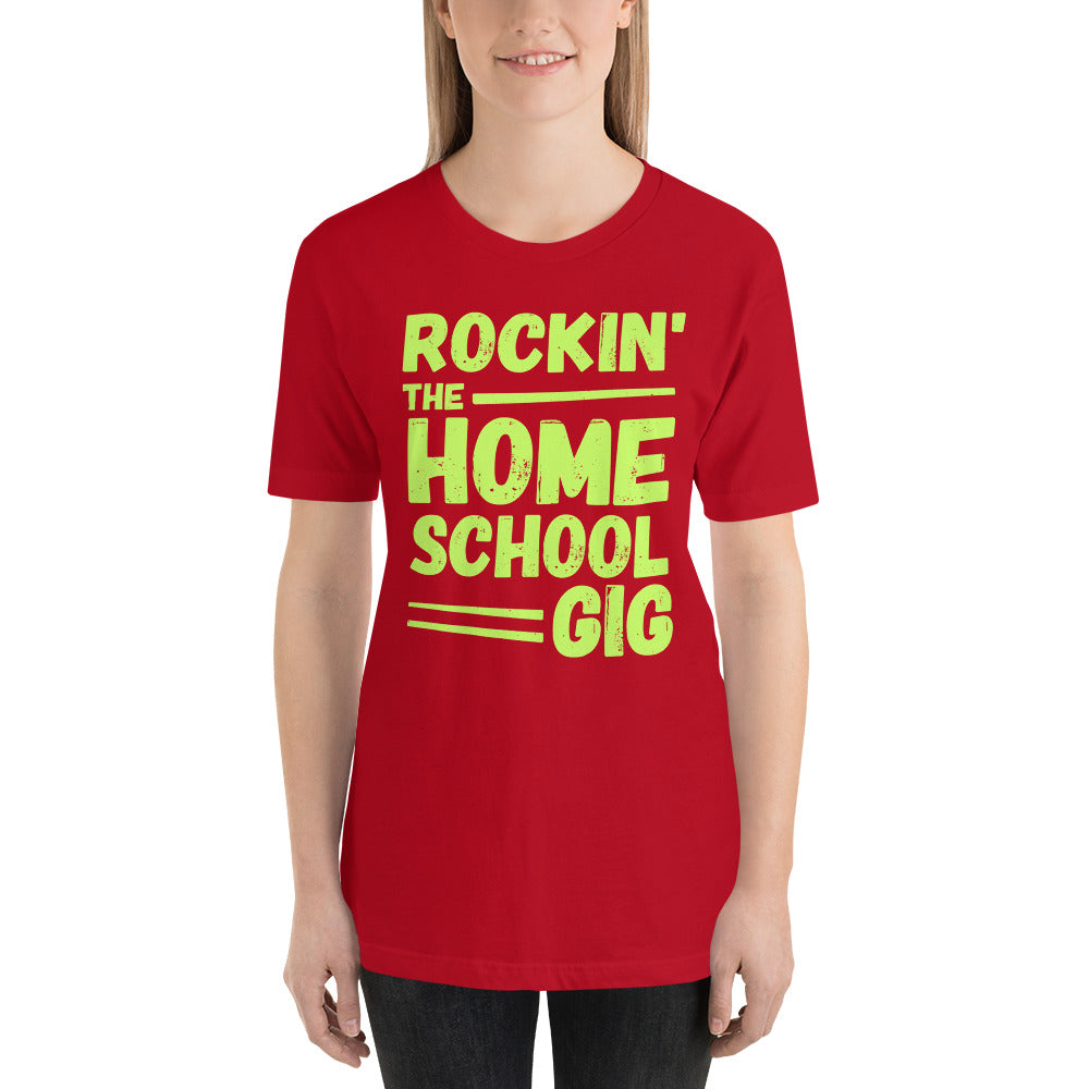 Rockin' the Homeschool Gig Short-Sleeve Unisex T-Shirt-t-shirt-PureDesignTees