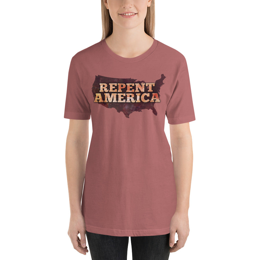 Repent America Short-Sleeve Unisex T-Shirt-T-shirt-PureDesignTees