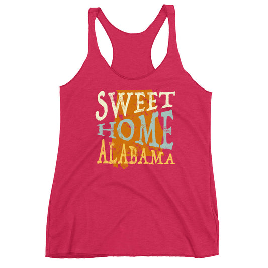 Sweet Home Alabama Women's Racerback Tank-T-Shirt-PureDesignTees