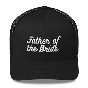 Father of the Bride Trucker Cap-Hat-PureDesignTees