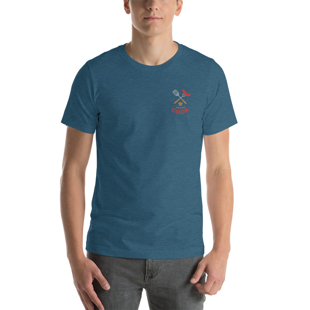 Master Cook Embroidered Short-Sleeve Unisex T-Shirt-T-Shirt-PureDesignTees