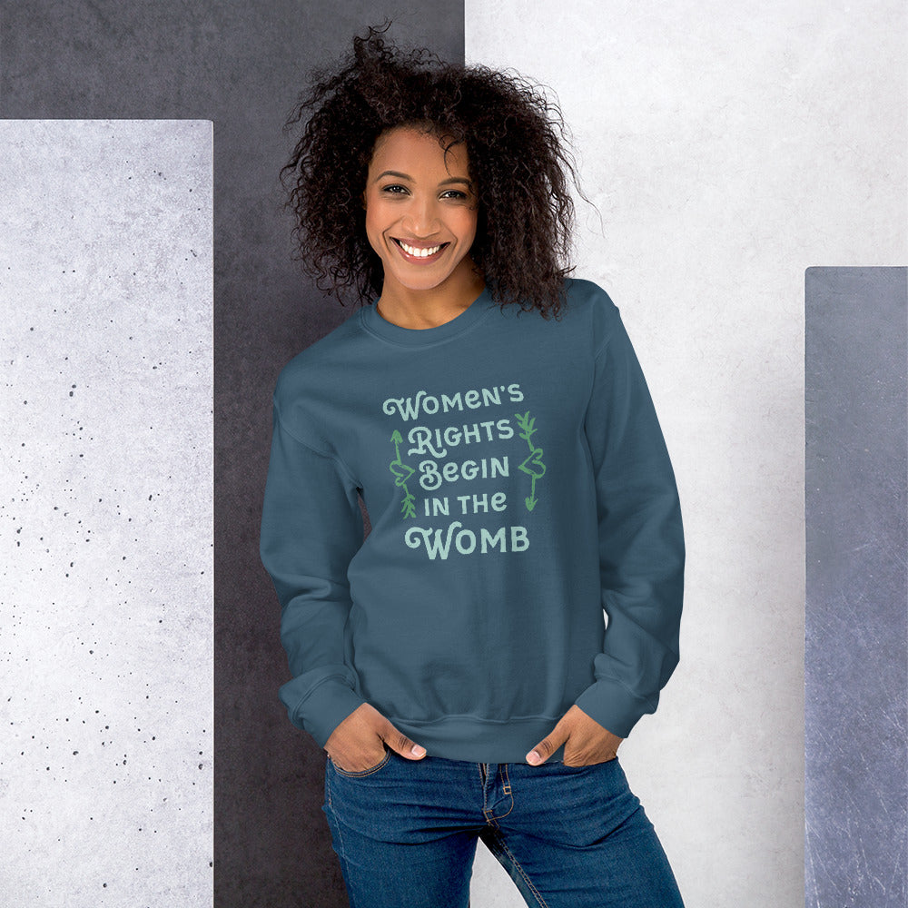 Women's Rights Begin in the Womb Unisex Sweatshirt-Sweatshirt-PureDesignTees