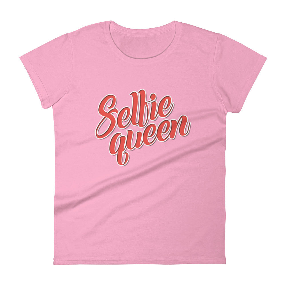 Selfie Queen Women's short sleeve t-shirt-T-Shirt-PureDesignTees