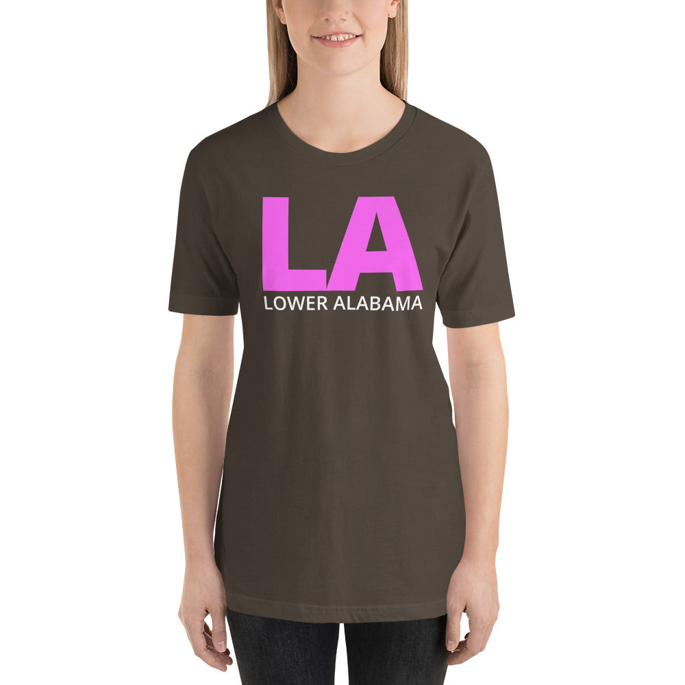 LA Lower Alabama Short-Sleeve Unisex T-Shirt-T-shirt-PureDesignTees
