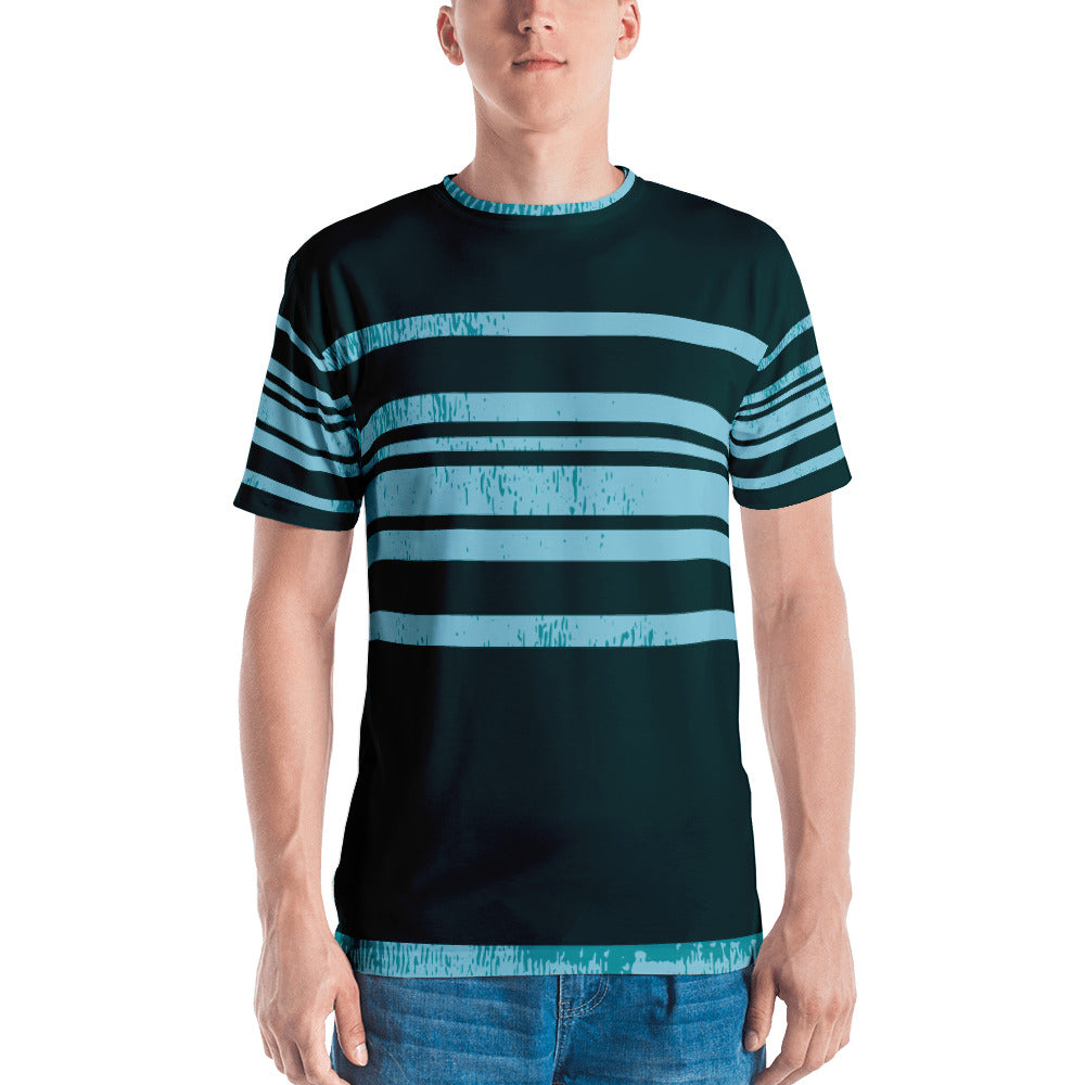 Striped Men's T-shirt-T-Shirt-PureDesignTees
