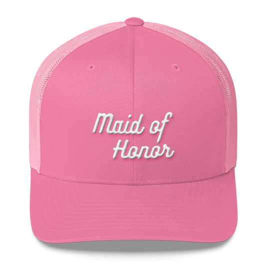 Maid of Honor Trucker Cap-Hat-PureDesignTees