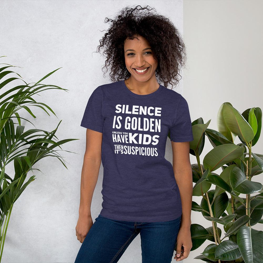 Silence is Golden Short-Sleeve Unisex T-Shirt-T-SHIRT-PureDesignTees