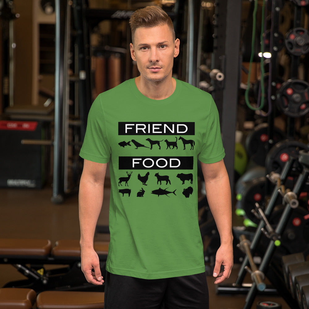 Friend or Food Short-Sleeve Unisex T-Shirt-T-Shirt-PureDesignTees