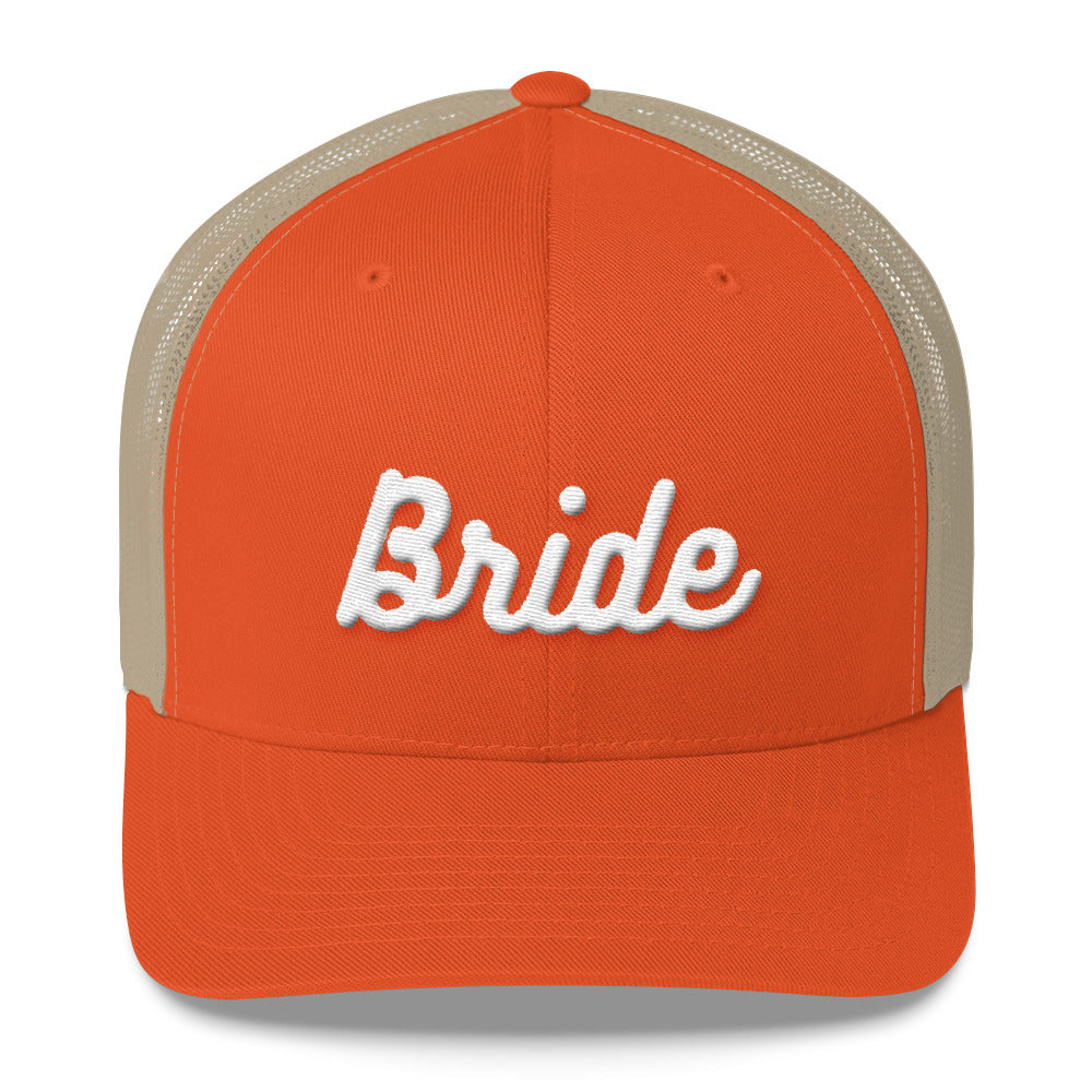 Bride Embroidered Trucker Cap-Hat-PureDesignTees